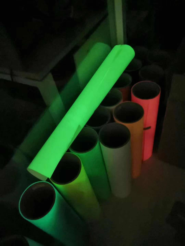 Easy weeding glow in the dark luminous Heat Transfer Vinyl photo luminescent PU flex For Clothing