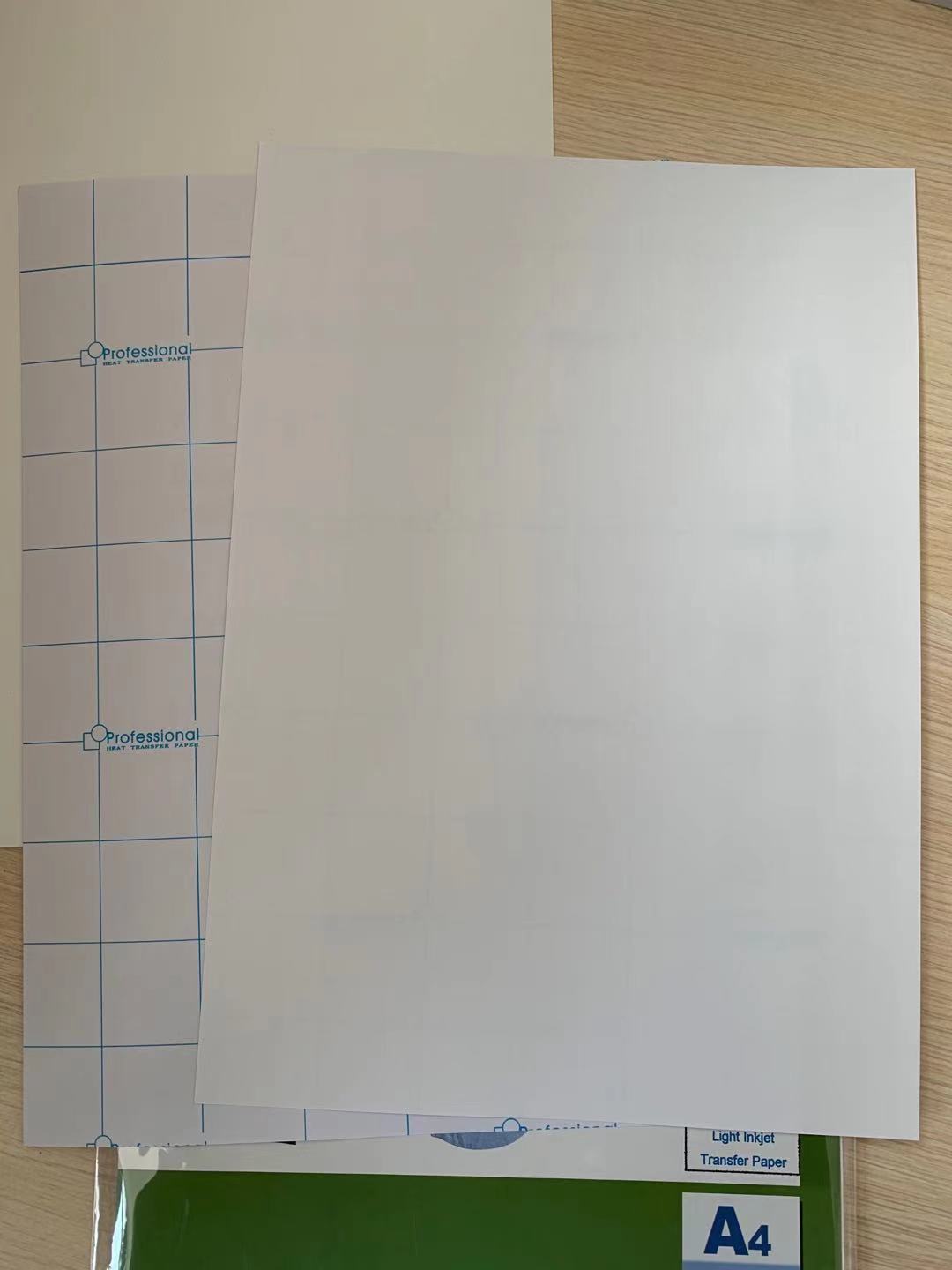 Light color inkjet printable PU transfer film for desk top inkjet printer